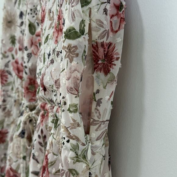 Good Hart Matilda Jane West Lynn Boho Floral Swiss Dot Midi Maxi Dress Size XL - Picture 10 of 11